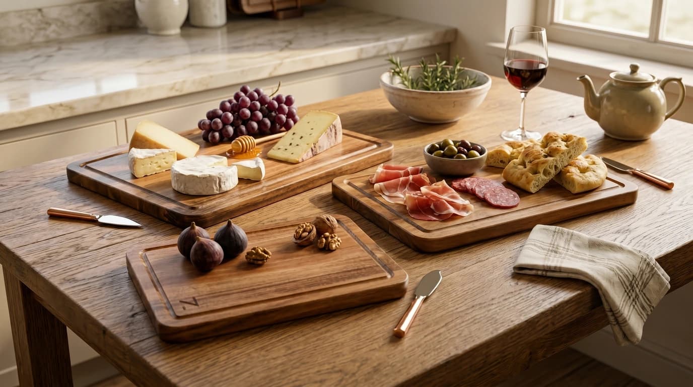 Voedselolie wordt aangebracht op een acacia snijplank
