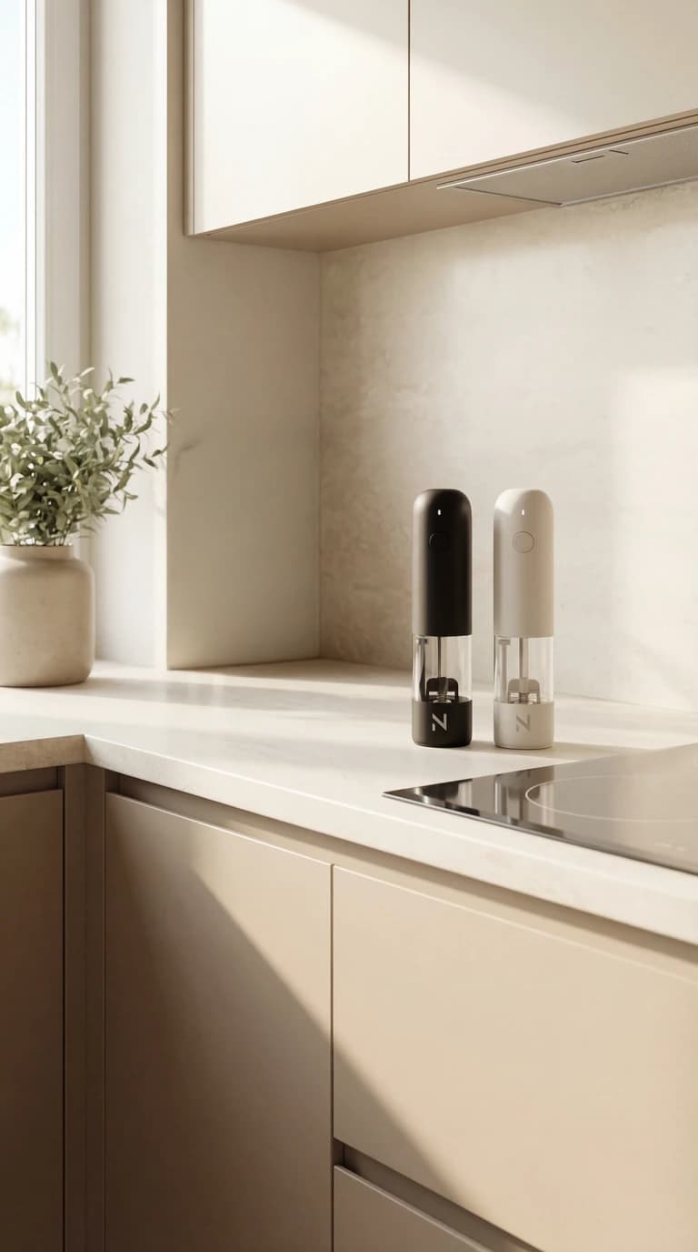 Peper- en zoutmolens — Zwart wit — tweede afbeelding