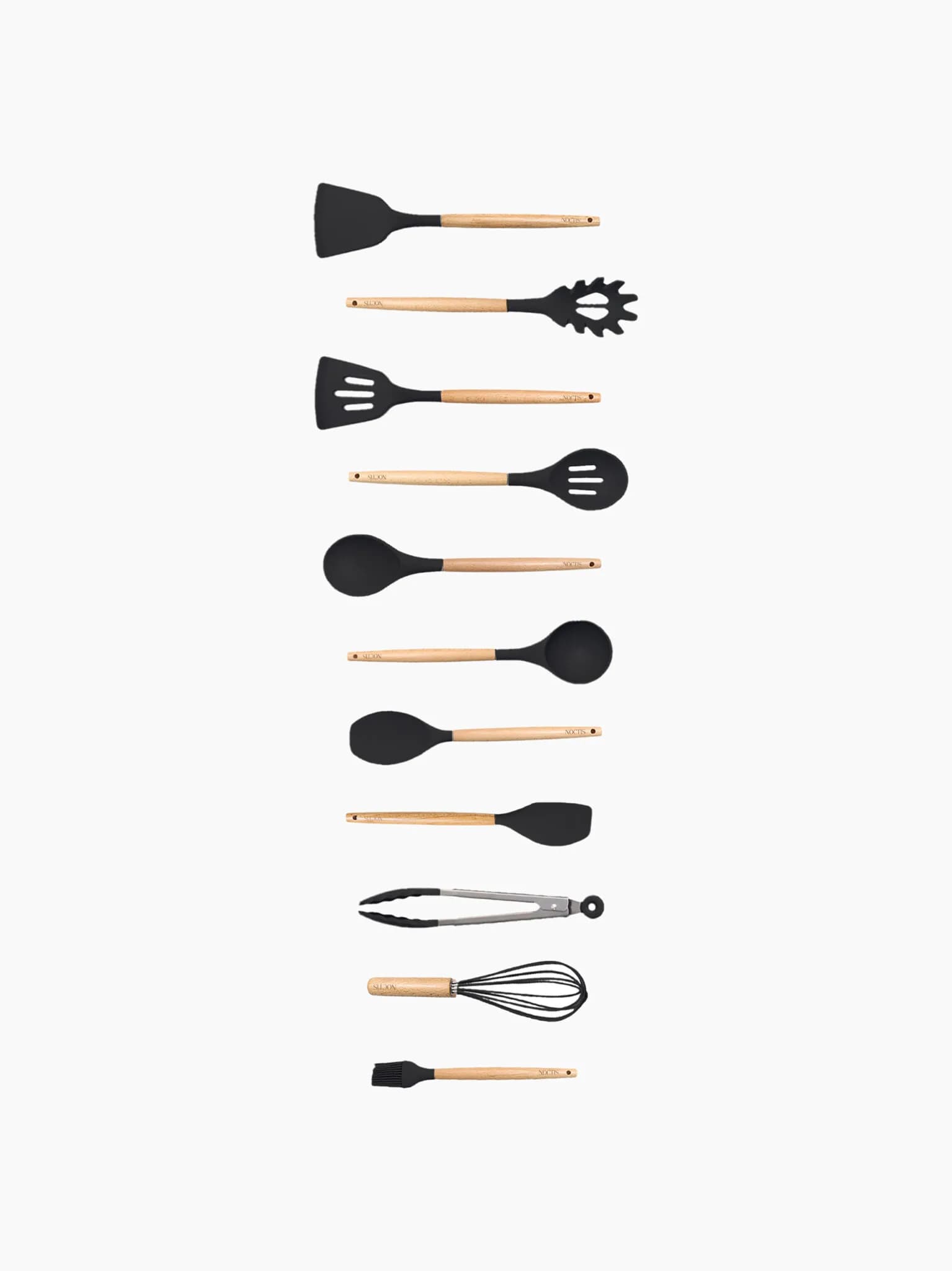 19-delige keukenset zwart - tools