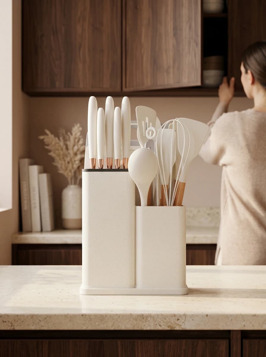 19-delige keukenset in Nude — tweede afbeelding