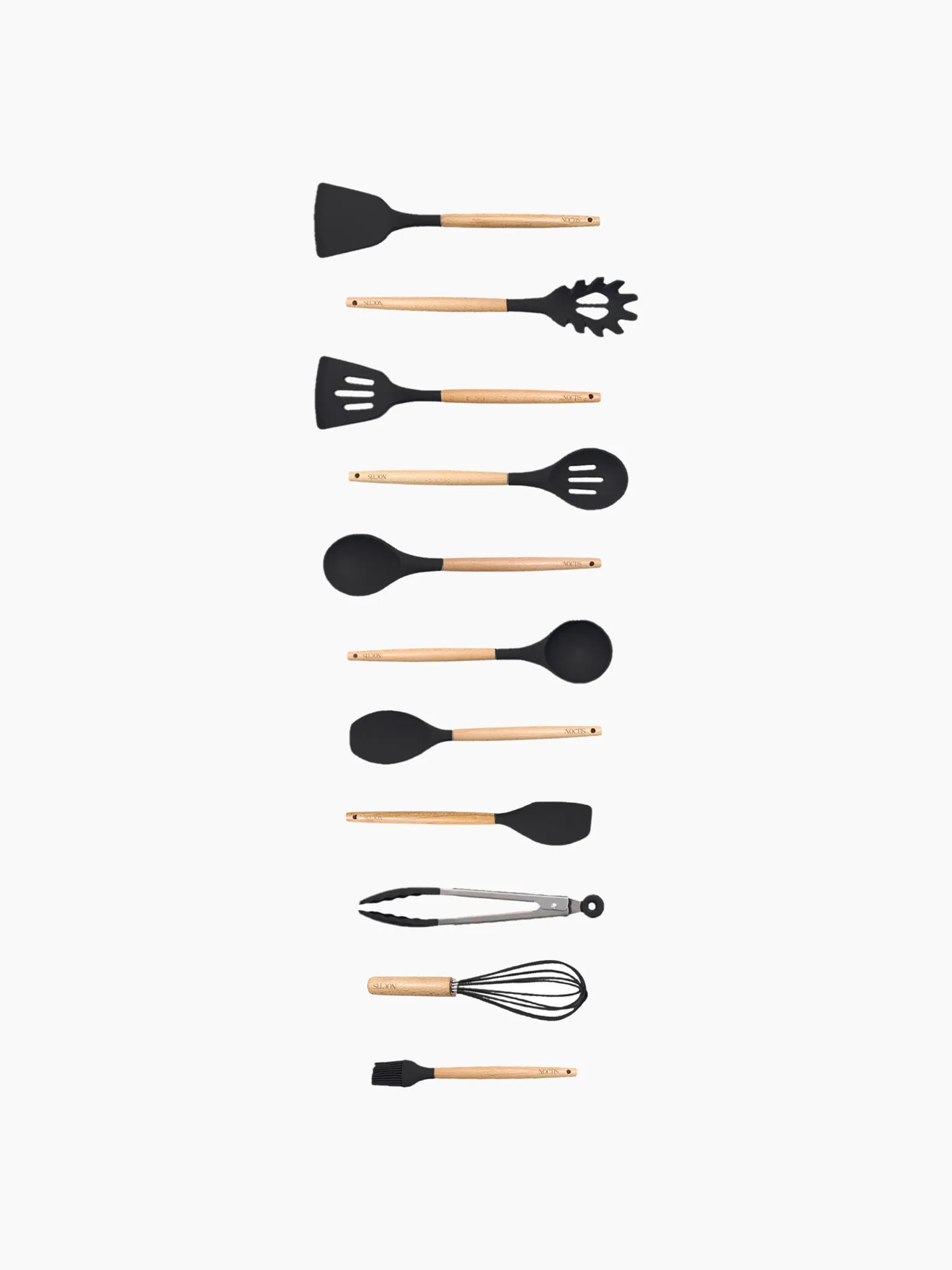19-delige keukenset zwart - tools