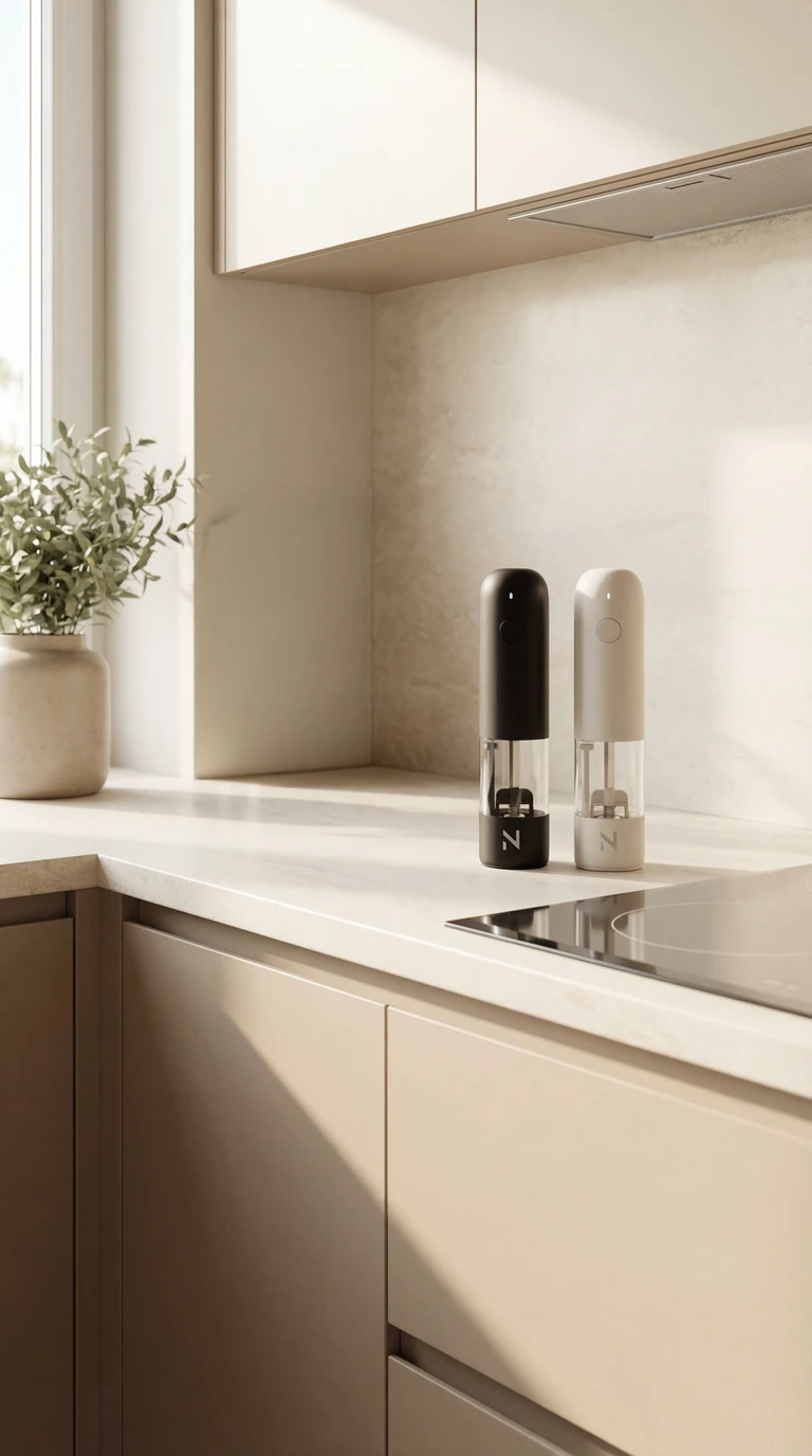 peper- en zoutmolens zwart wit content