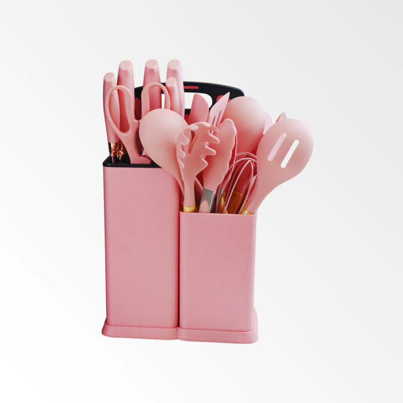 19-delige keukenset roze