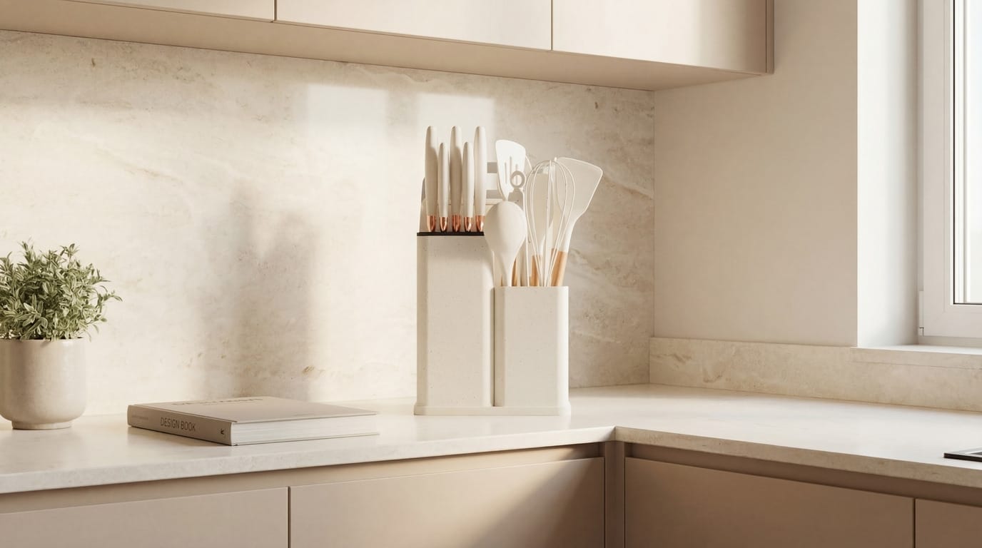 19-piece silicone kitchen set lifestyle